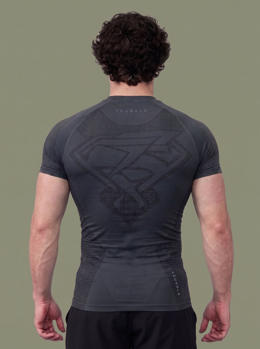 Men’s Athletic Compression T-Shirt – Short Sleeve Muscle Fit Workout Top