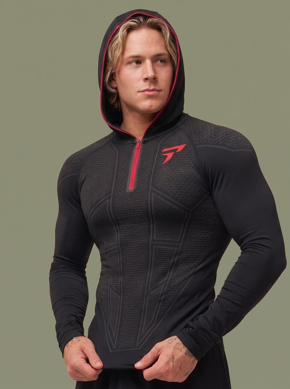 Rageform v5 Seamless Hoodie - Red