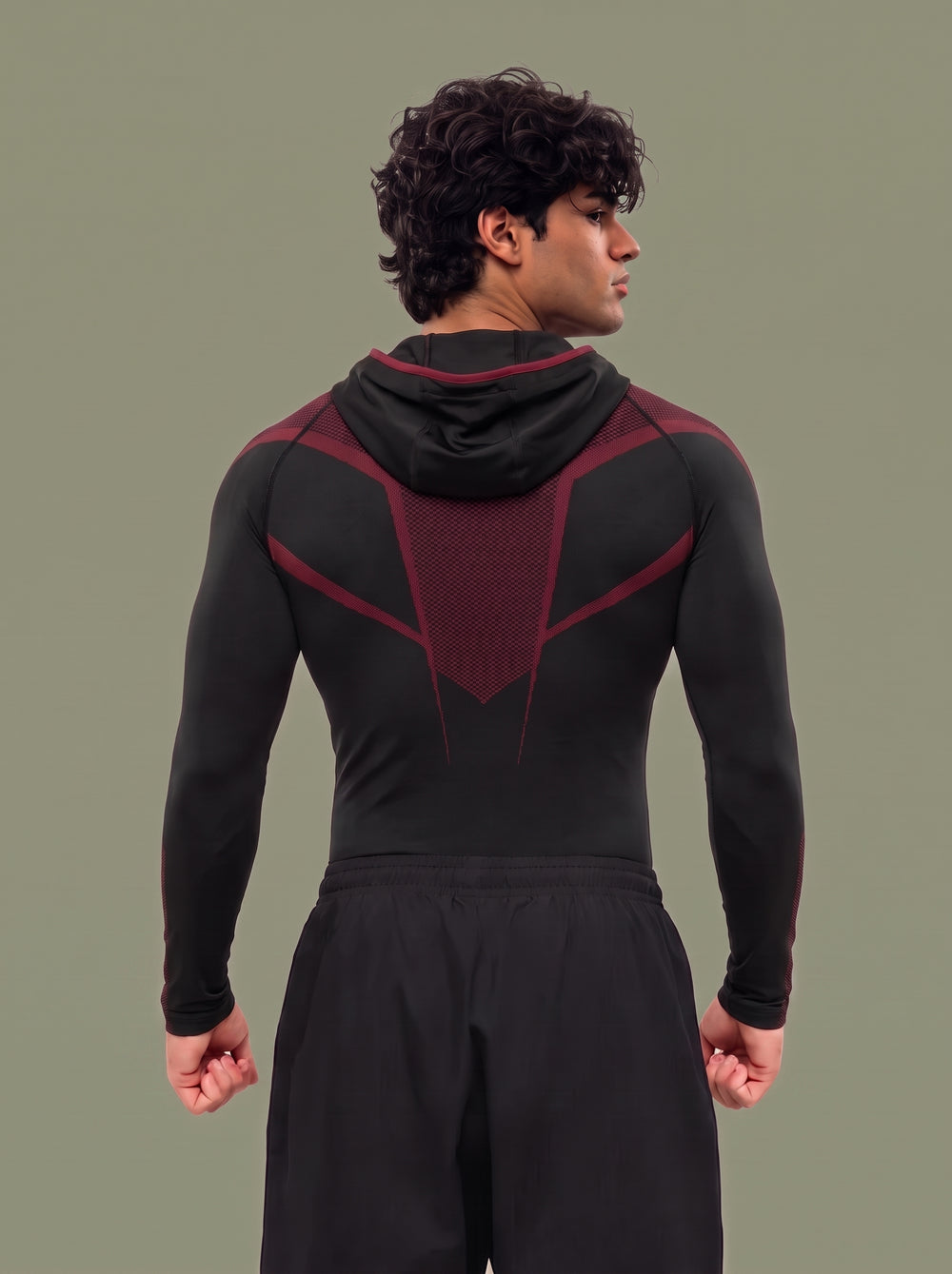 Rageform v1 Seamless HoodieCarmine Red