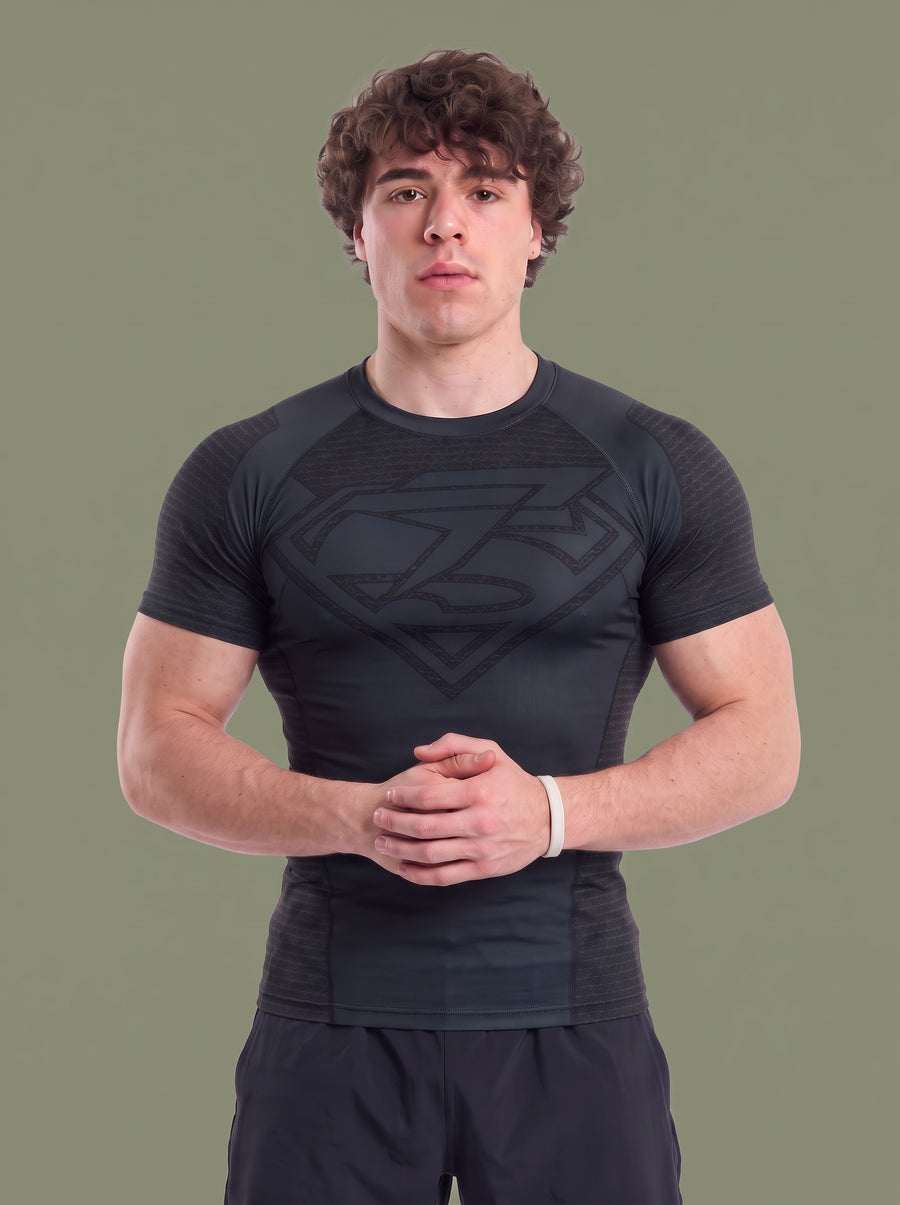 Men’s Athletic Compression T-Shirt – Short Sleeve Muscle Fit Workout Top